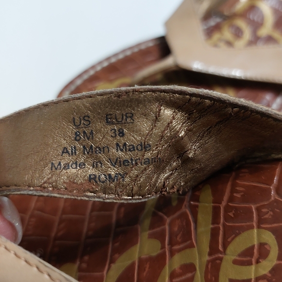 Sam Edelman Tan Wedge Sandals - Picture 10 of 10